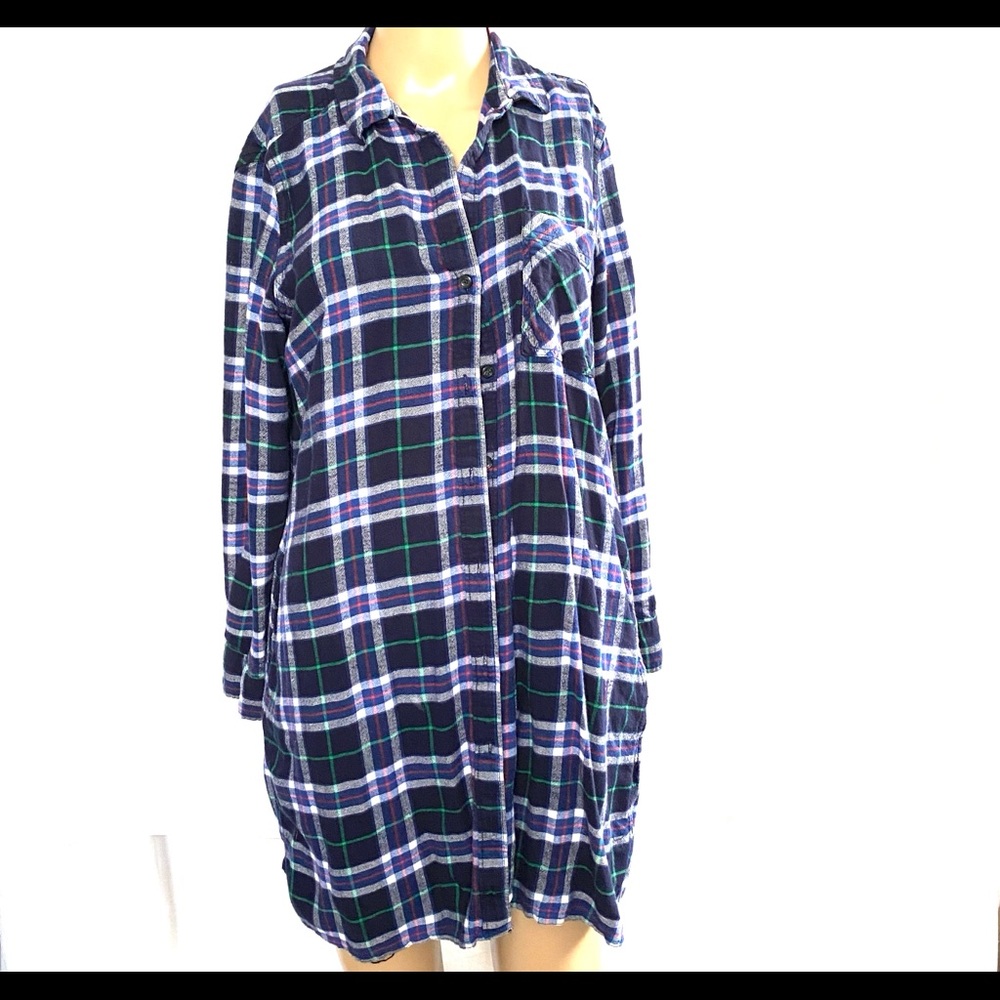 Pendleton Plaid Flannel Dress Size Large